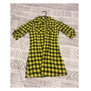 Vixen Size Small Flannel Dress/Long Shirt